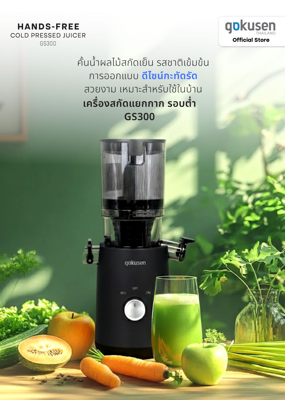 Gokusen Slow Gs300 JuicerExtra Large Rotating Feed Chute organic face scrub